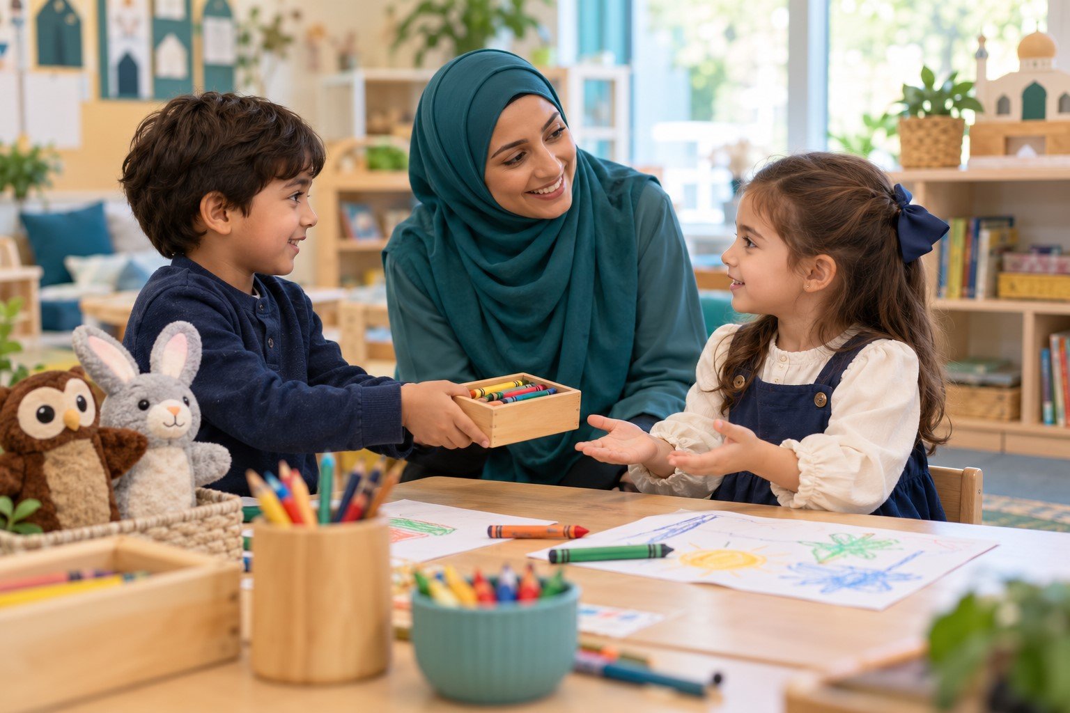 Kind Words and Shared Crayons
